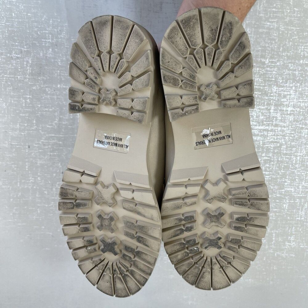DV Dolce Vita Chunky Lug Sole Platform Loafers Sz 8.5 Comfort Preppy Shoes - Picture 11 of 13